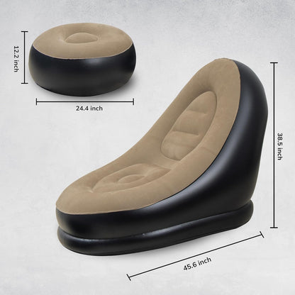 2 in 1 Inflatable  Lounge Sofa